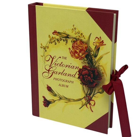 The Victorian Garland Photograph Album Vintage Florals Photo Book - Picture 1 of 10